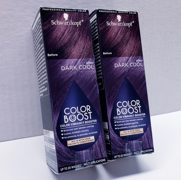 Schwarzkopf DARK COOL Color Boost Vibrancy Booster Up To 20 Washes (2  pack) - Picture 1 of 9